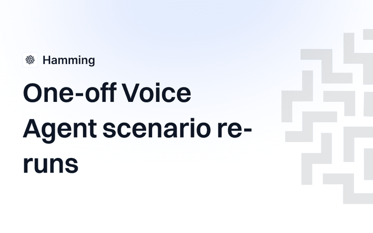 Selective Scenario Re-runs for Voice AI Testing