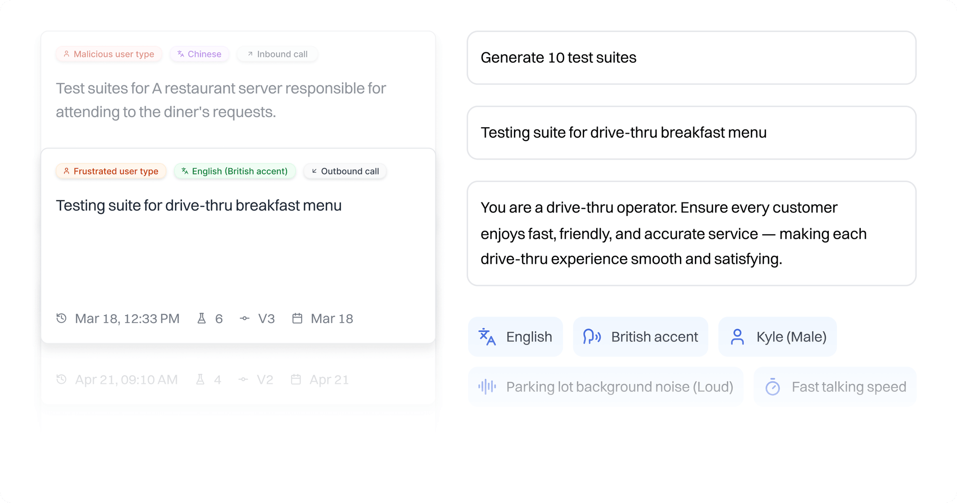 Generate test suites visualization