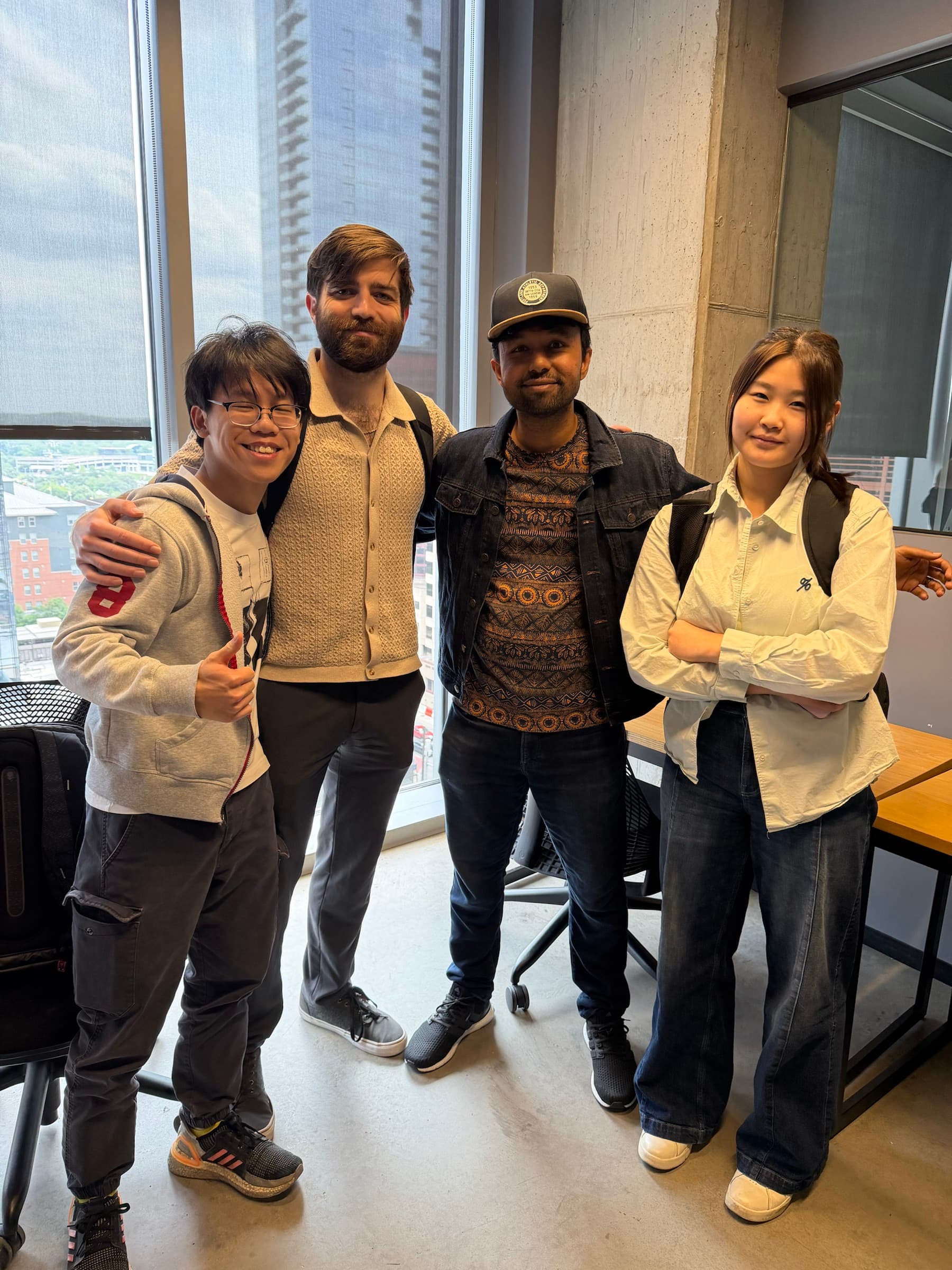 Hamming team during office day