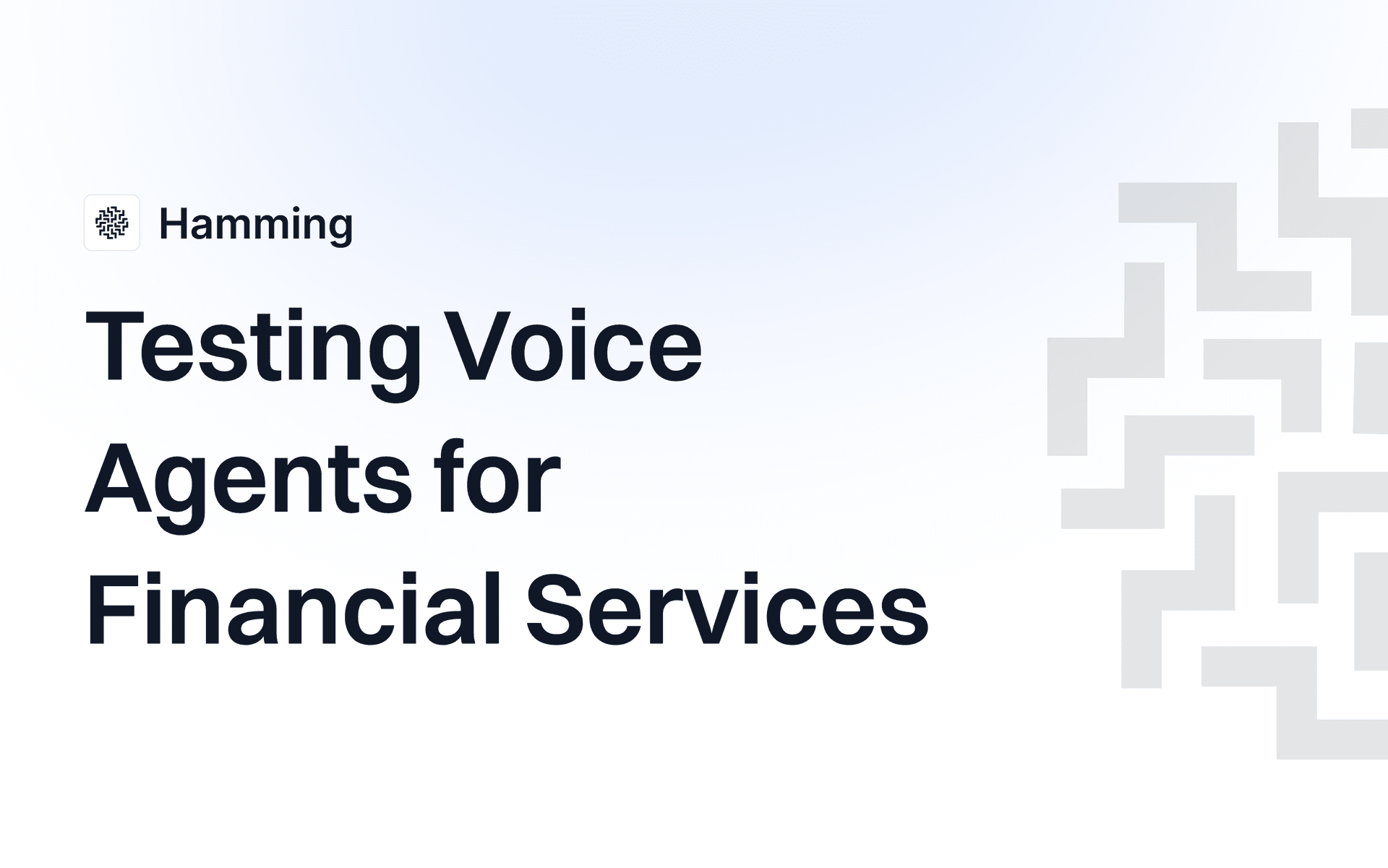 Testing Voice Agents for Financial Services