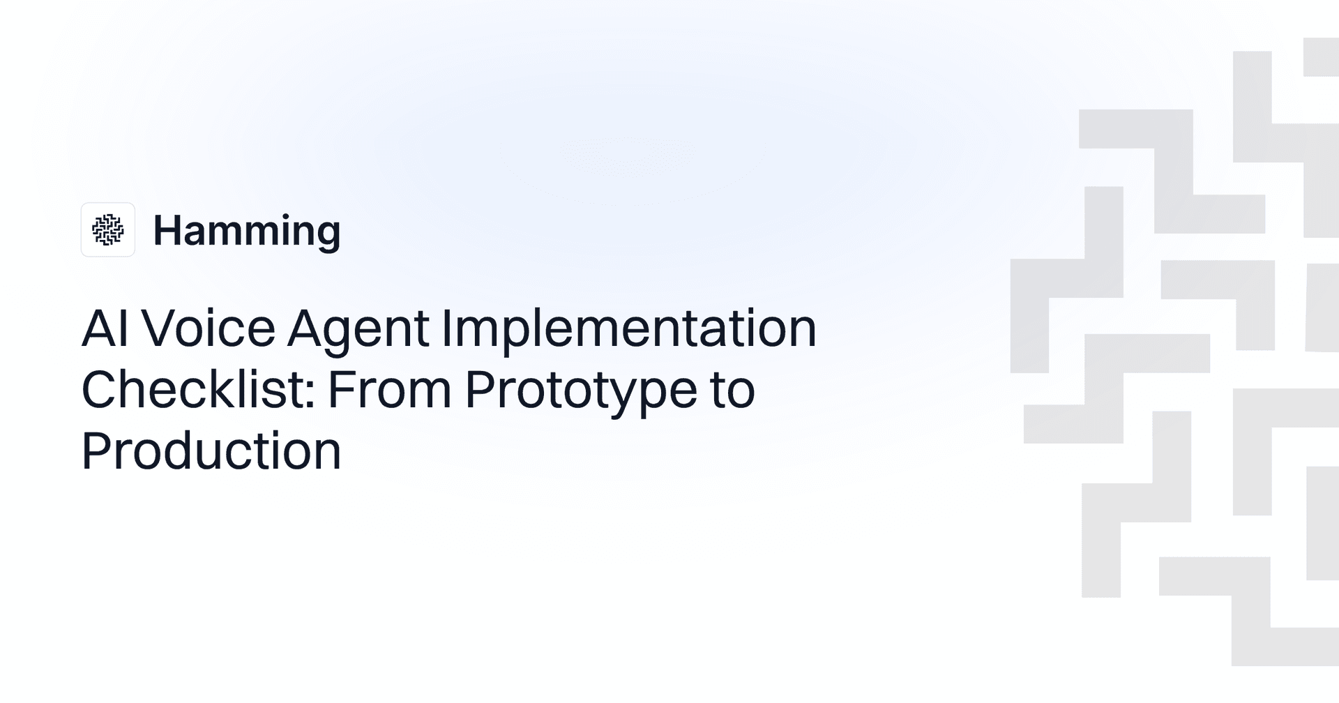 AI Voice Agent Implementation Checklist: From Prototype to Production