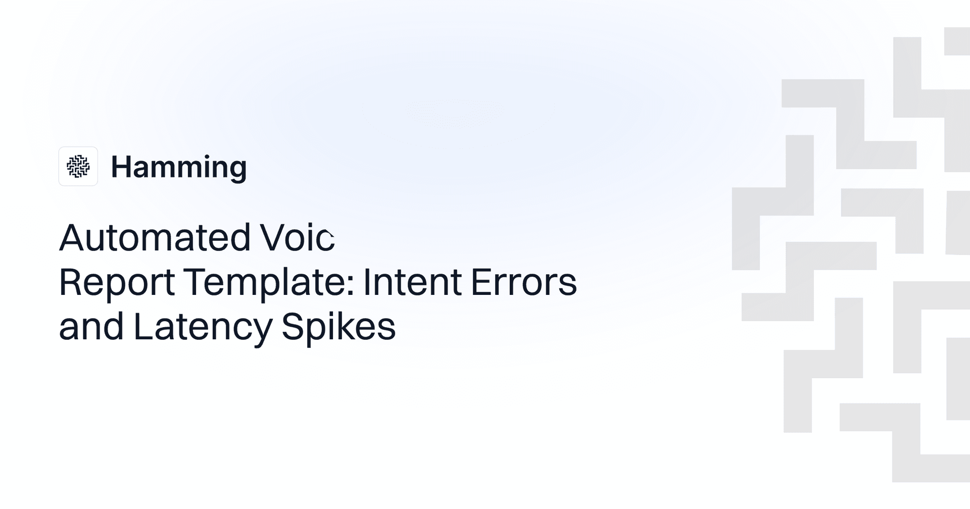 Automated Voice Agent QA Report Template: Intent Errors and Latency Spikes