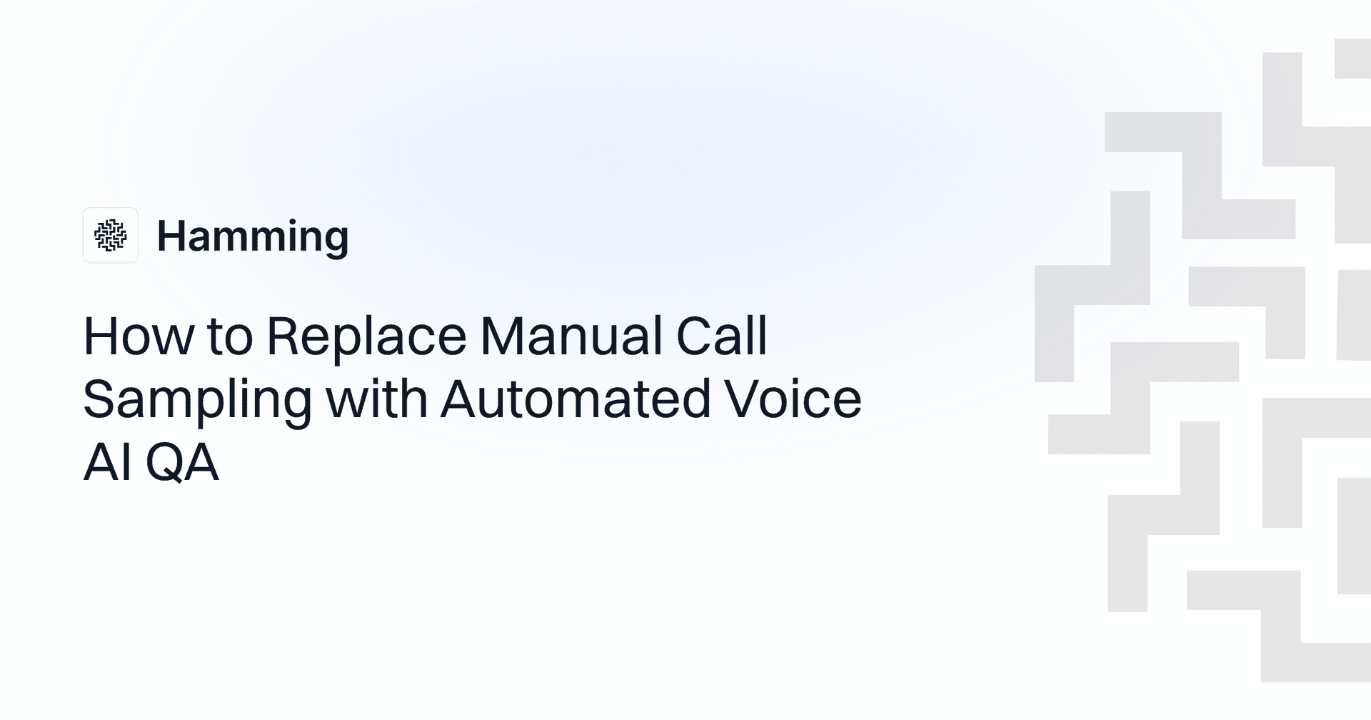 How to Replace Manual Call Sampling with Automated Voice AI QA