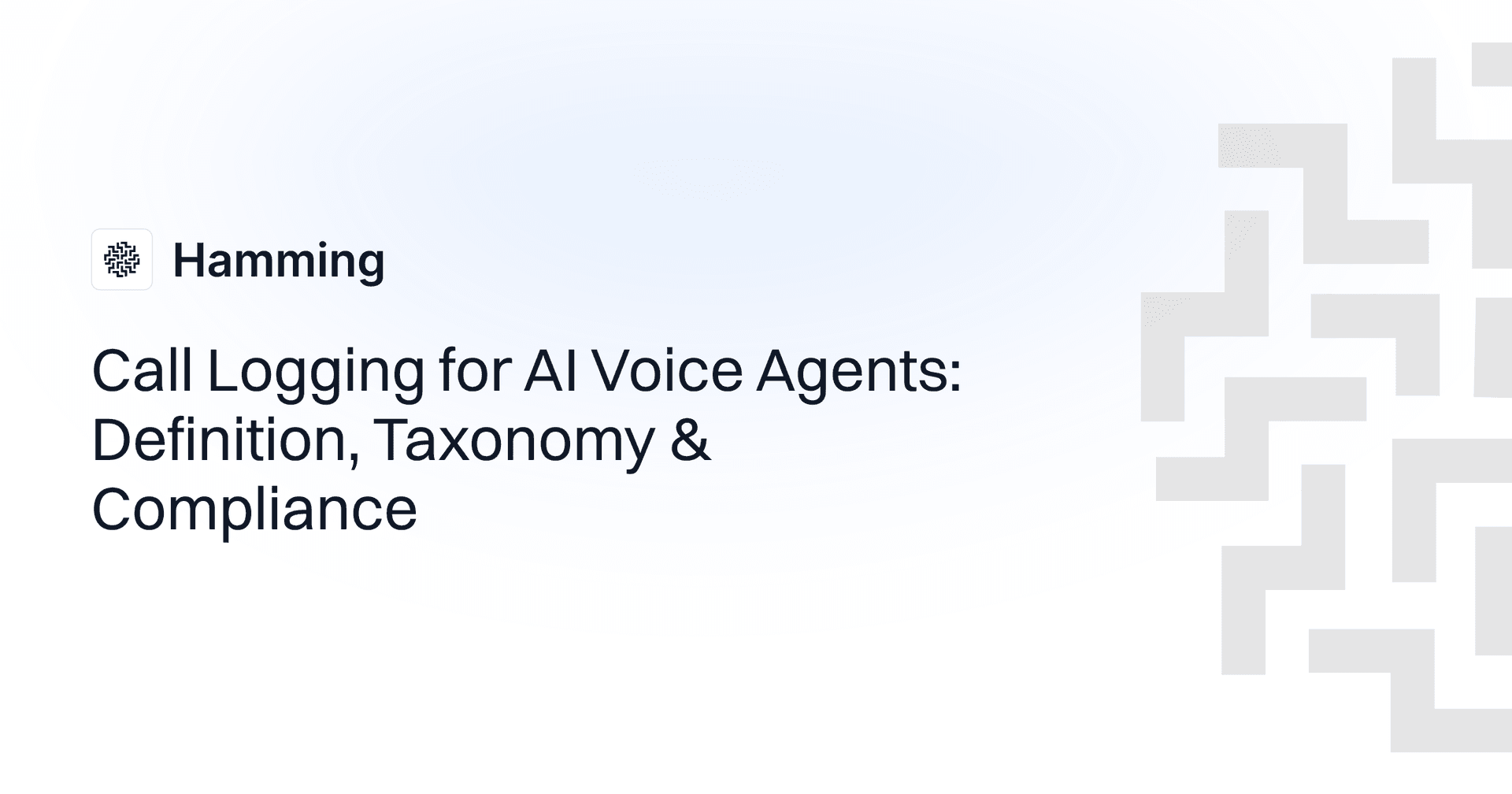 Call Logging for AI Voice Agents: Definition, Taxonomy & Compliance