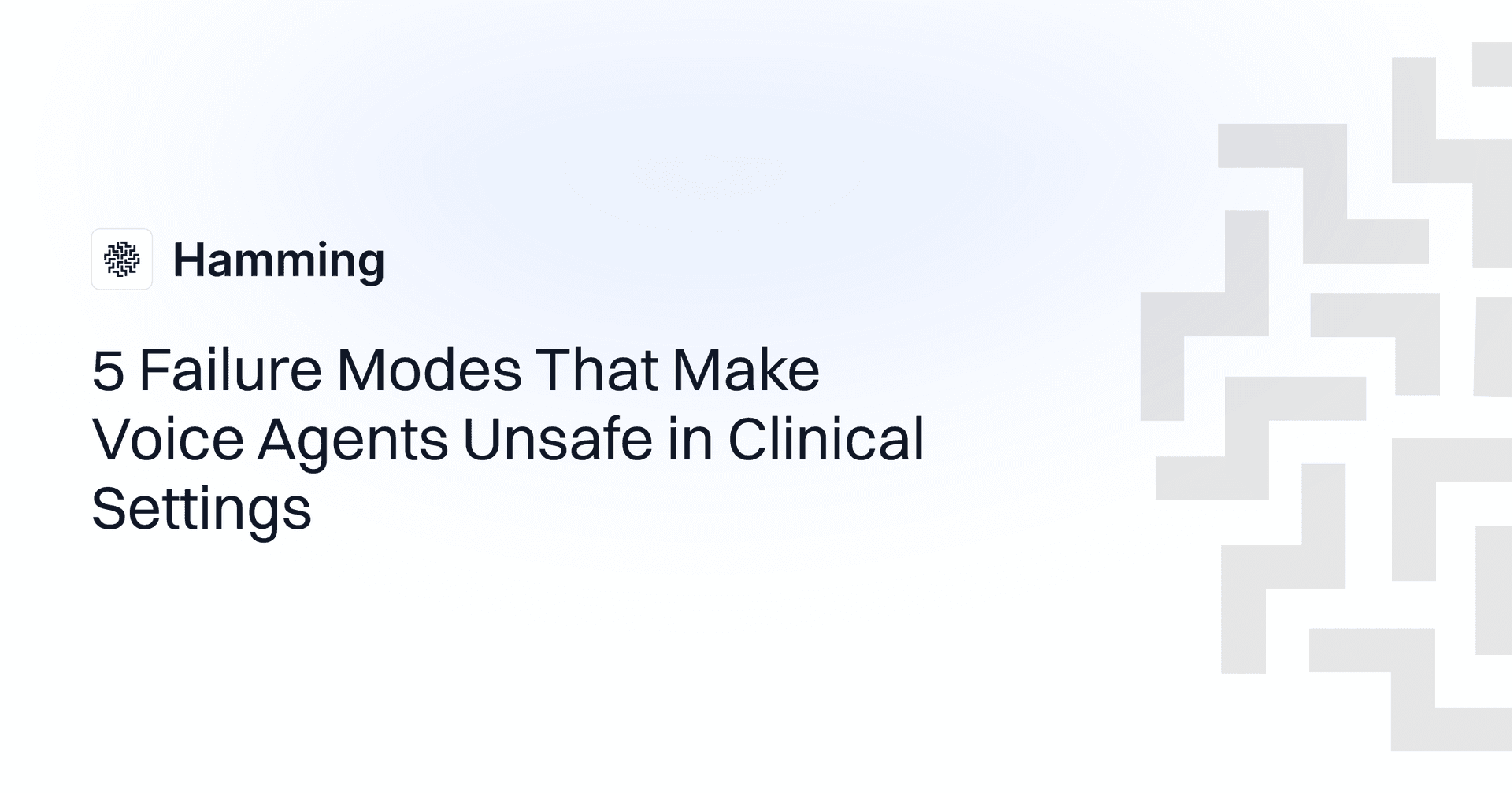 5 Failure Modes That Make Voice Agents Unsafe in Clinical Settings