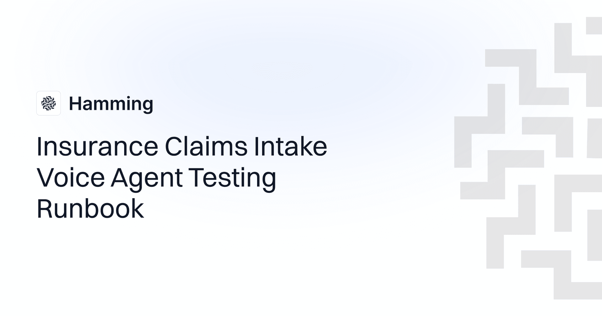 Insurance Claims Intake Voice Agent Testing Runbook