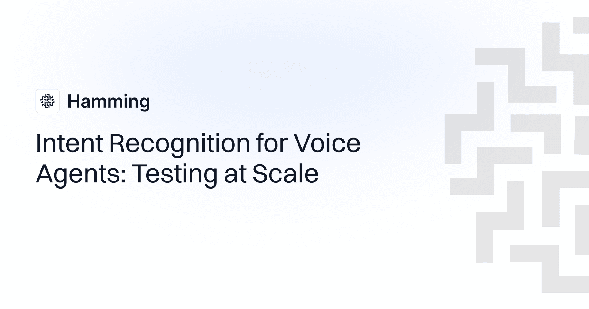 Intent Recognition for Voice Agents: Testing at Scale