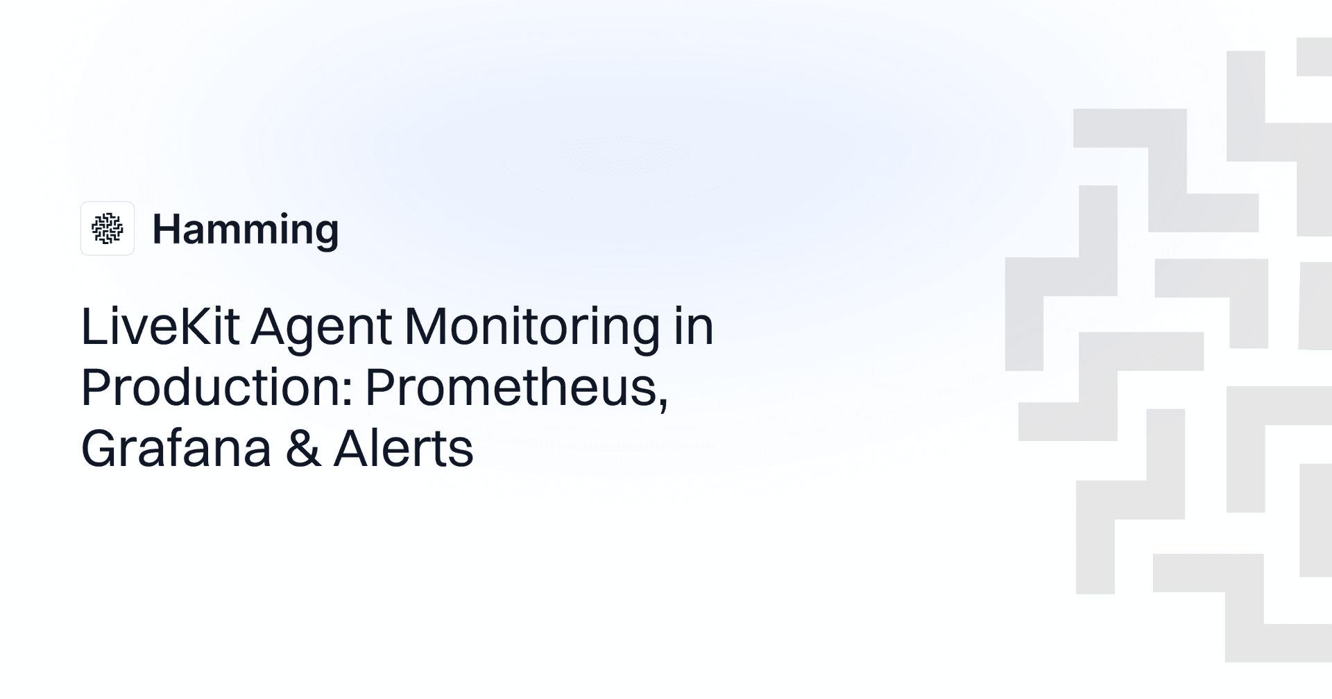 LiveKit Agent Monitoring in Production: Prometheus, Grafana & Alerts
