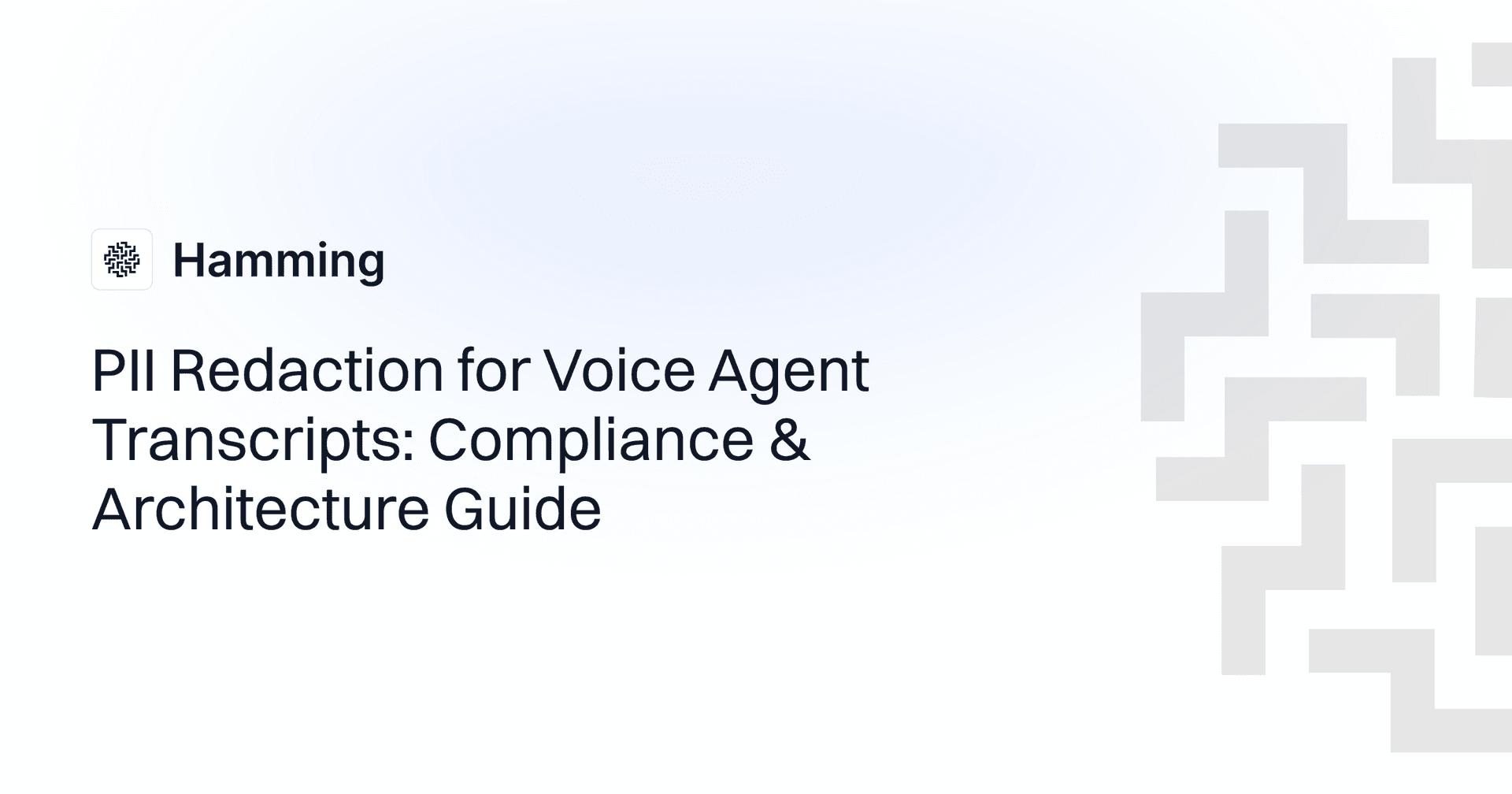 PII Redaction for Voice Agent Transcripts: Compliance & Architecture Guide
