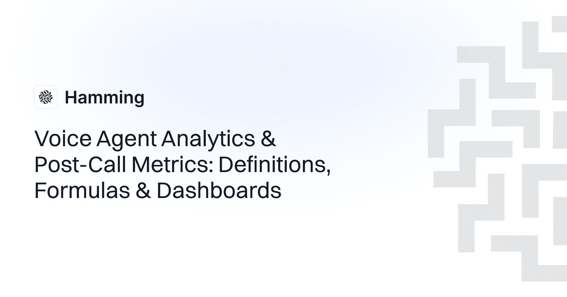 Voice Agent Analytics & Post-Call Metrics: Definitions, Formulas & Dashboards