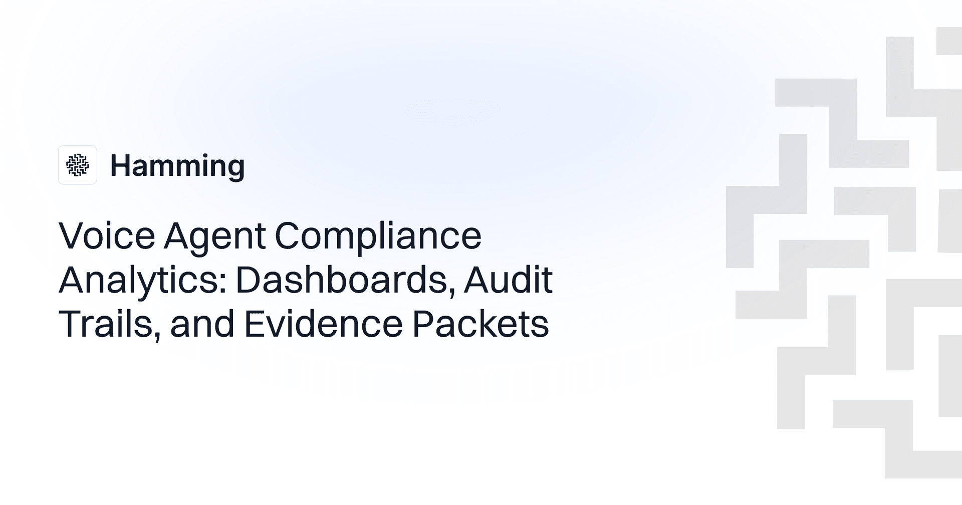 Voice Agent Compliance Analytics: Dashboards, Audit Trails, and Evidence Packets