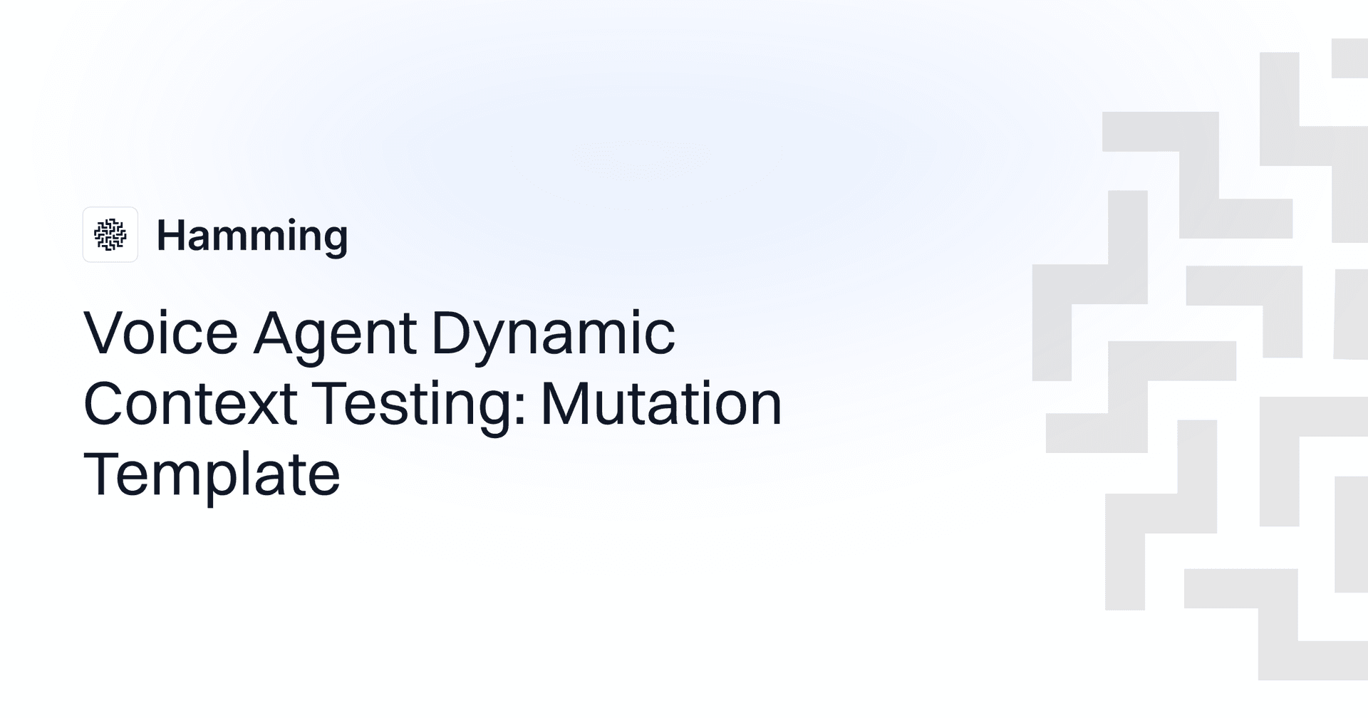 Voice Agent Dynamic Context Testing: Mutation Template