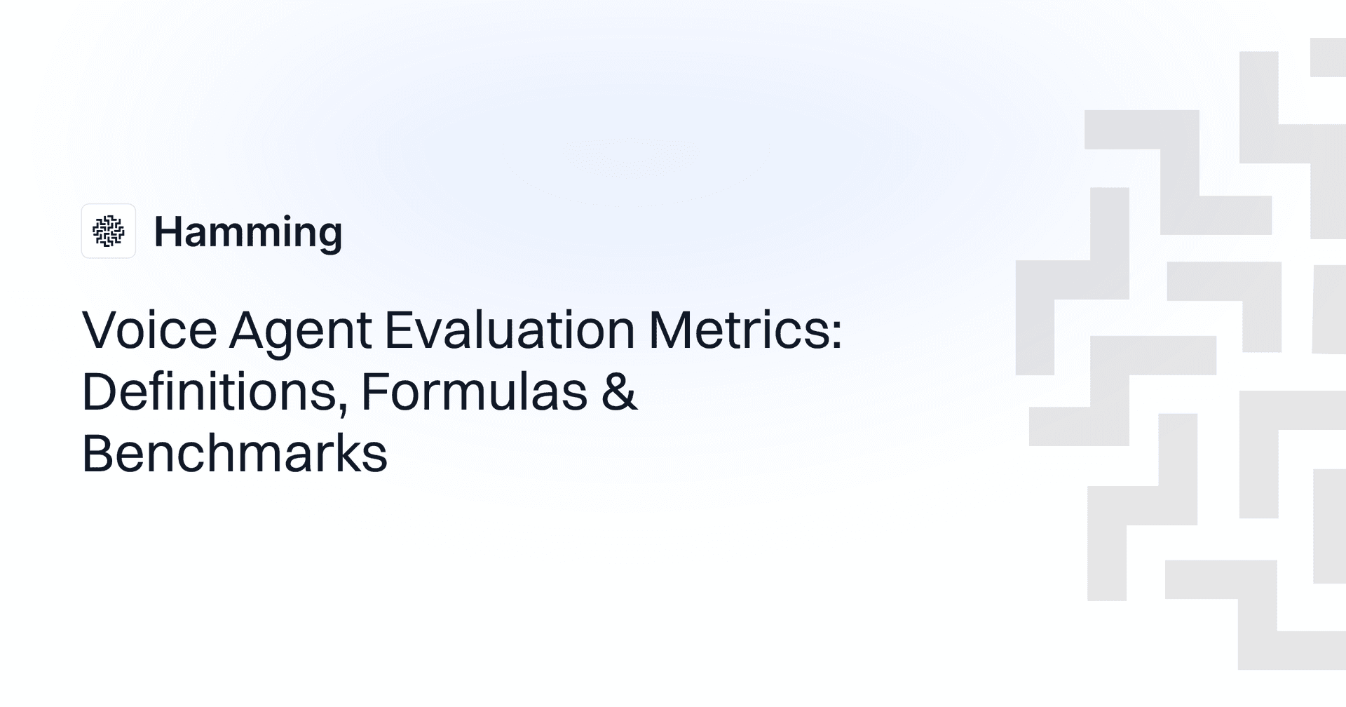 Voice Agent Evaluation Metrics: Definitions, Formulas & Benchmarks