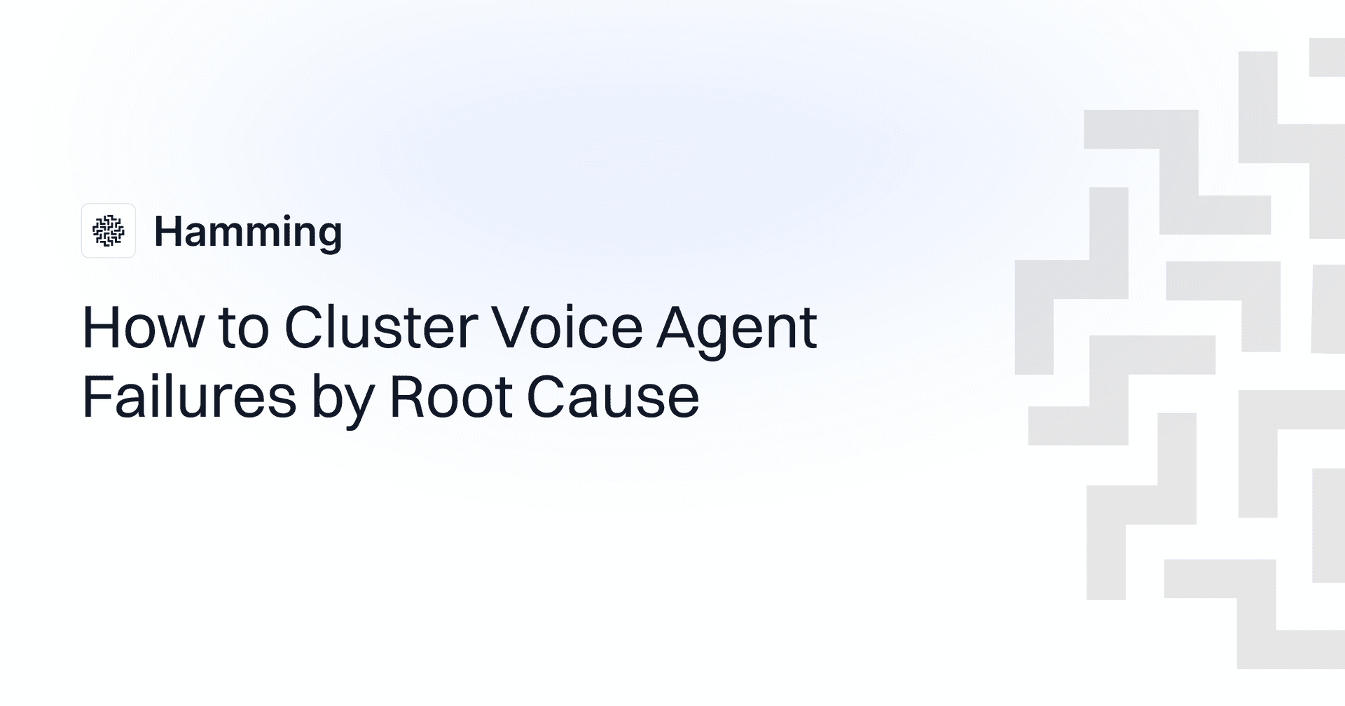 How to Cluster Voice Agent Failures by Root Cause
