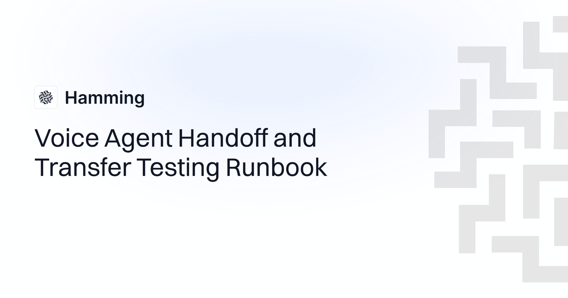 Voice Agent Handoff and Transfer Testing Runbook