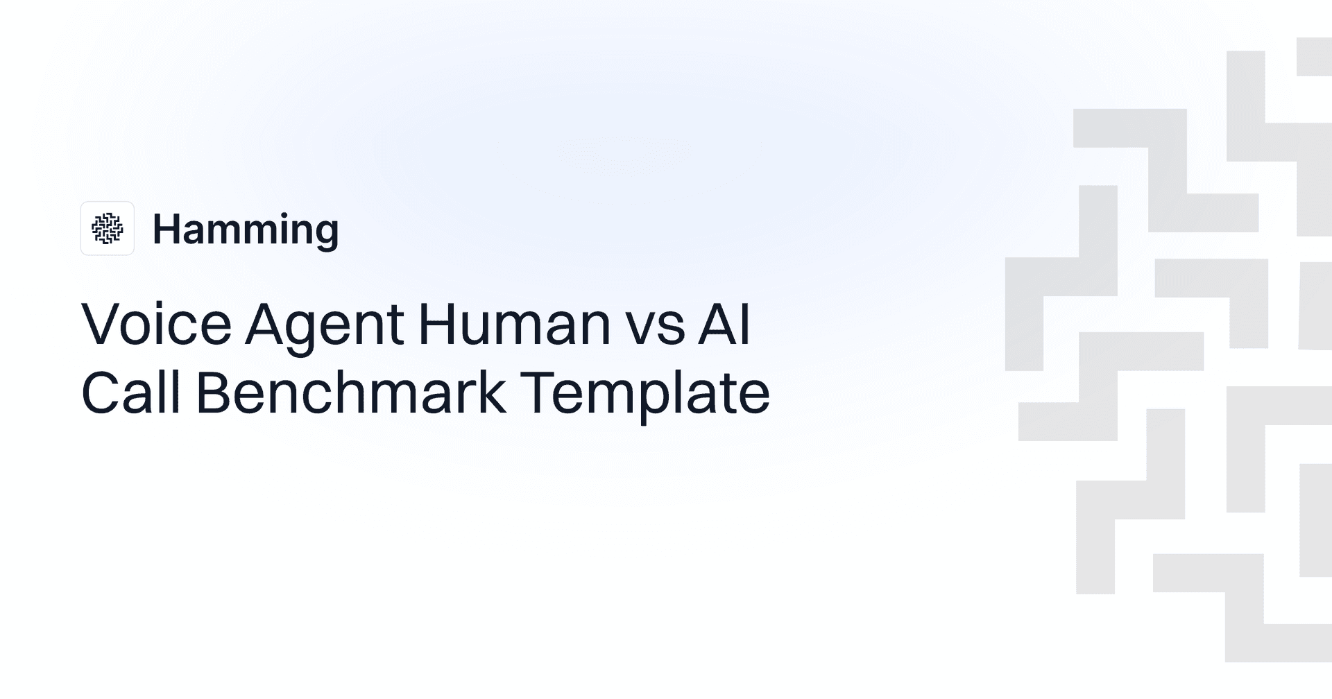 Voice Agent Human vs AI Call Benchmark Template