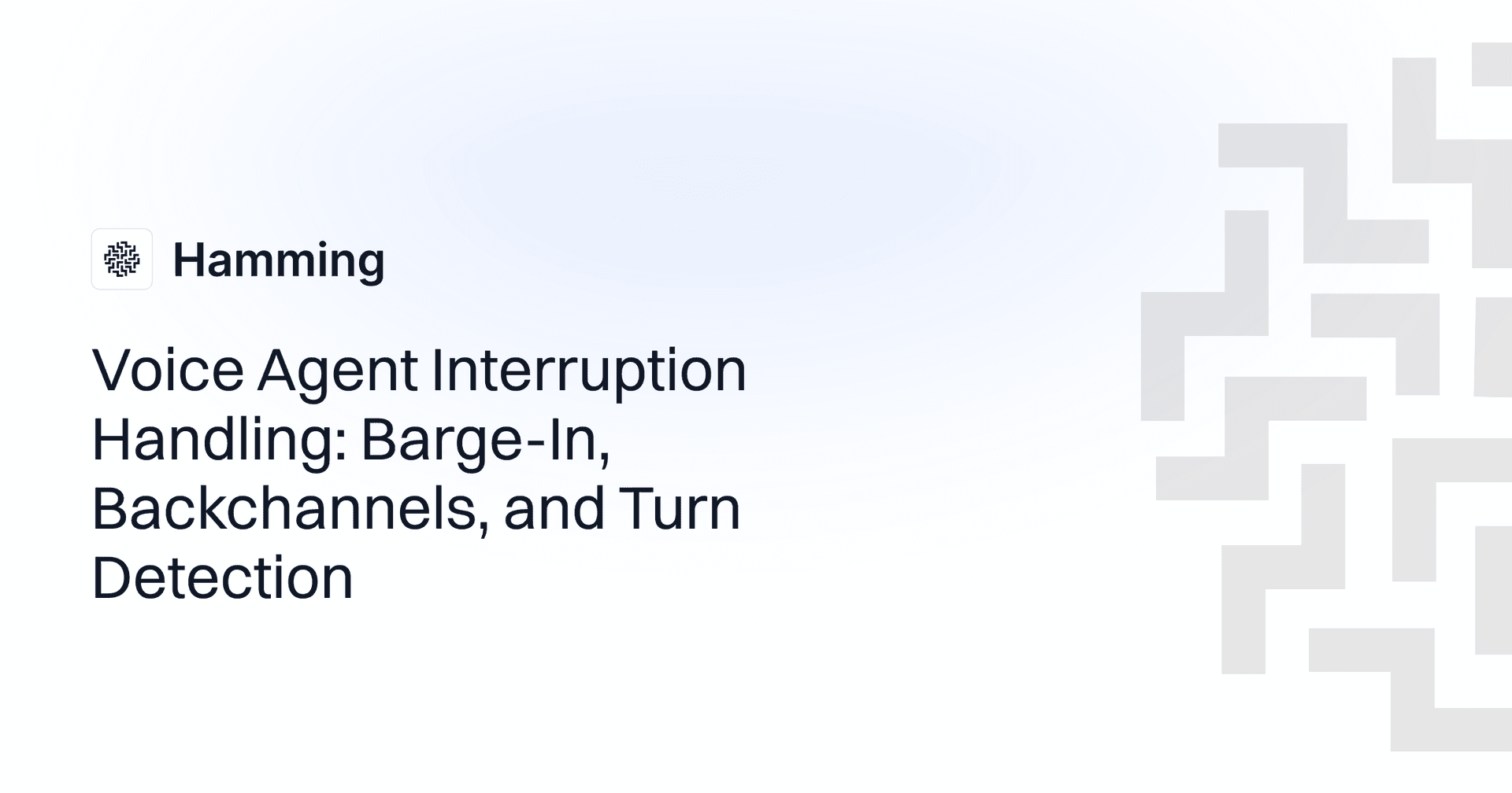 Voice Agent Interruption Handling: Barge-In, Backchannels, and Turn Detection