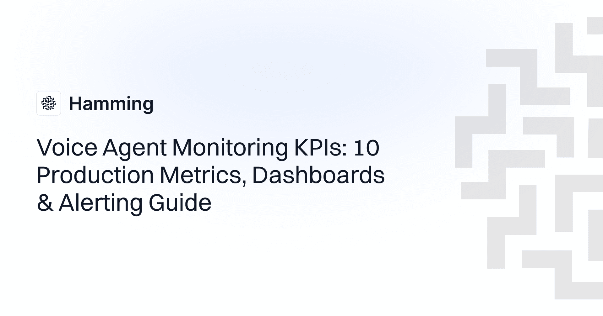 Voice Agent Monitoring KPIs: 10 Production Metrics, Dashboards & Alerting Guide