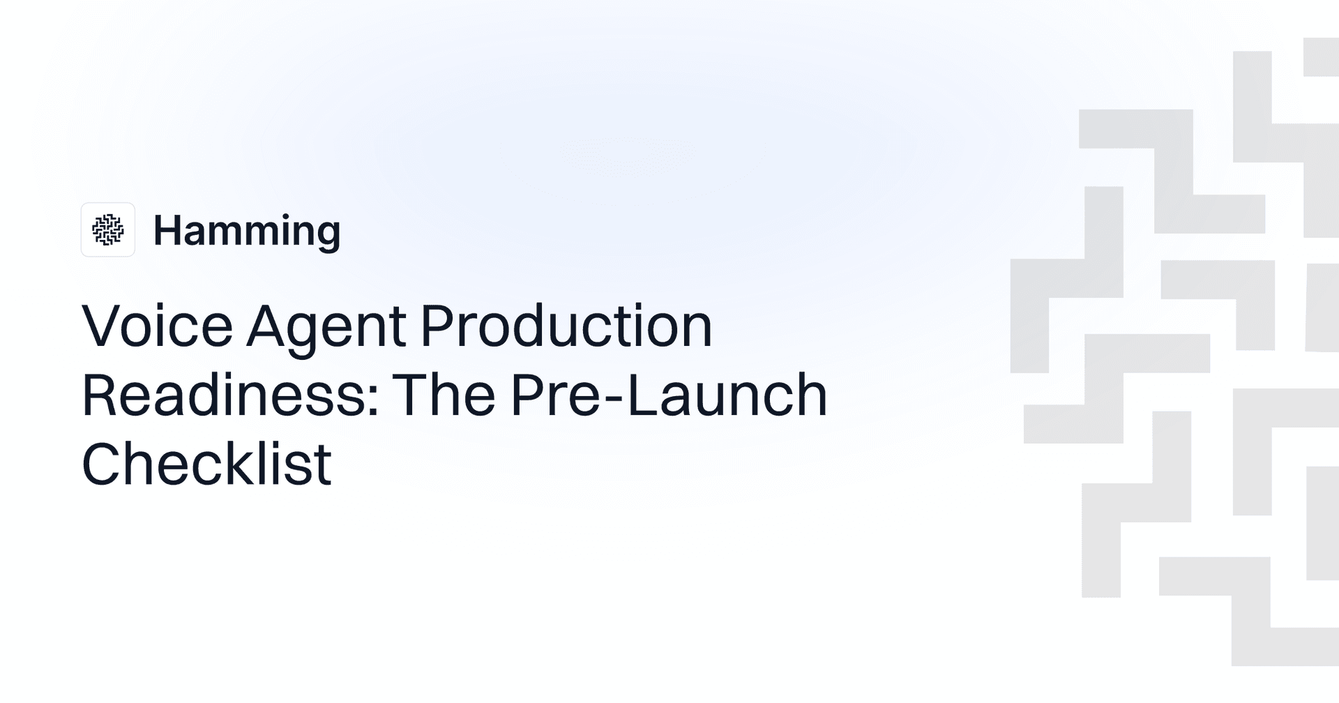 Voice Agent Production Readiness: The Pre-Launch Checklist