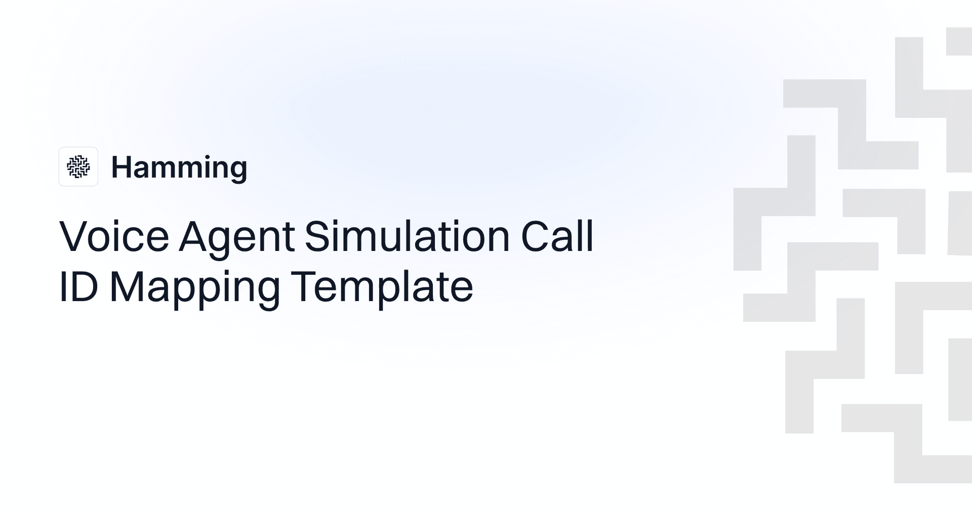 Voice Agent Simulation Call ID Mapping Template