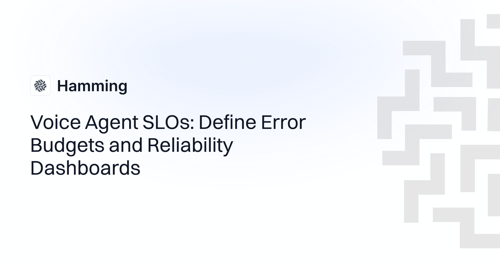 Voice Agent SLOs: Define Error Budgets and Reliability Dashboards