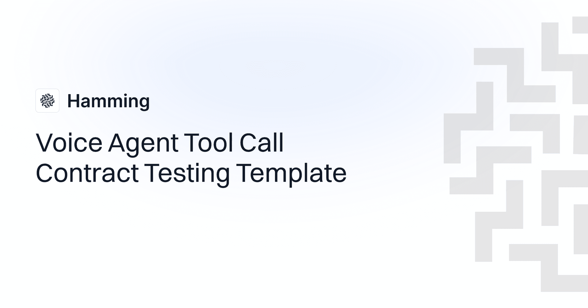 Voice Agent Tool Call Contract Testing Template