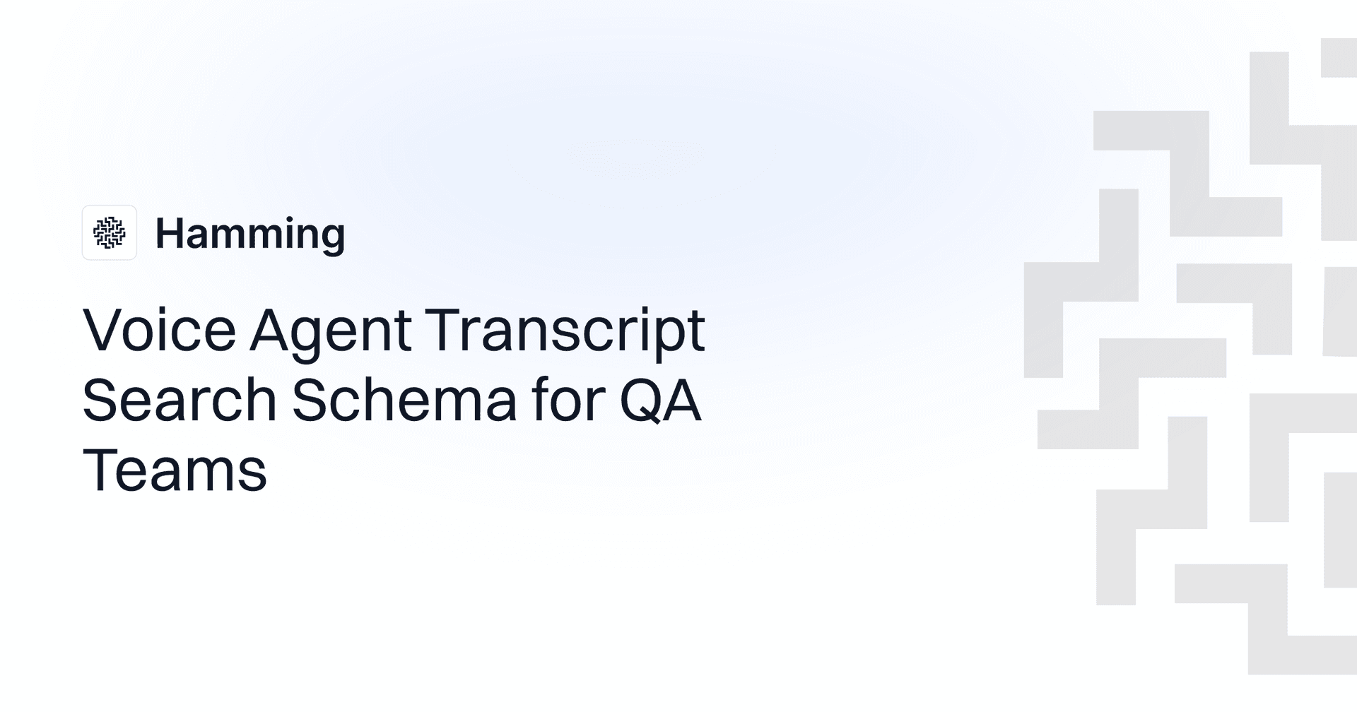 Voice Agent Transcript Search Schema for QA Teams