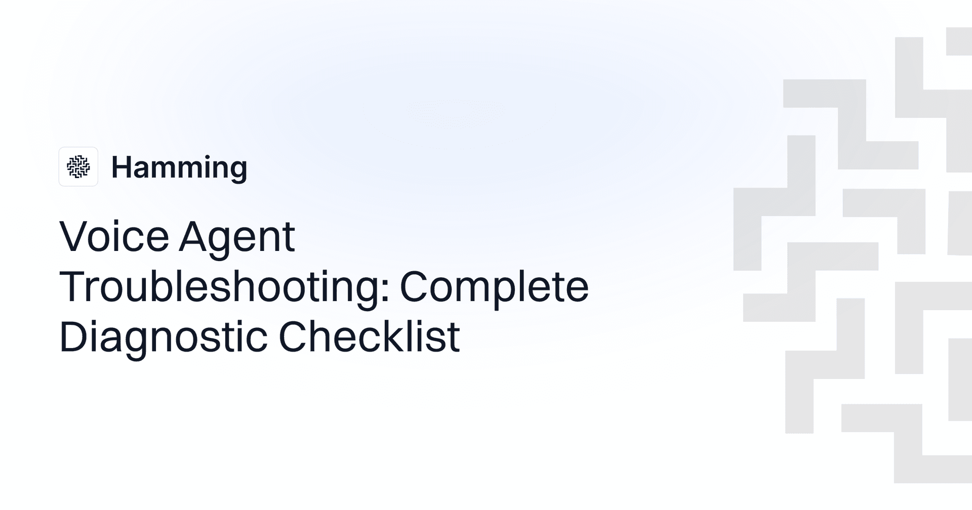 Voice Agent Troubleshooting: Complete Diagnostic Checklist