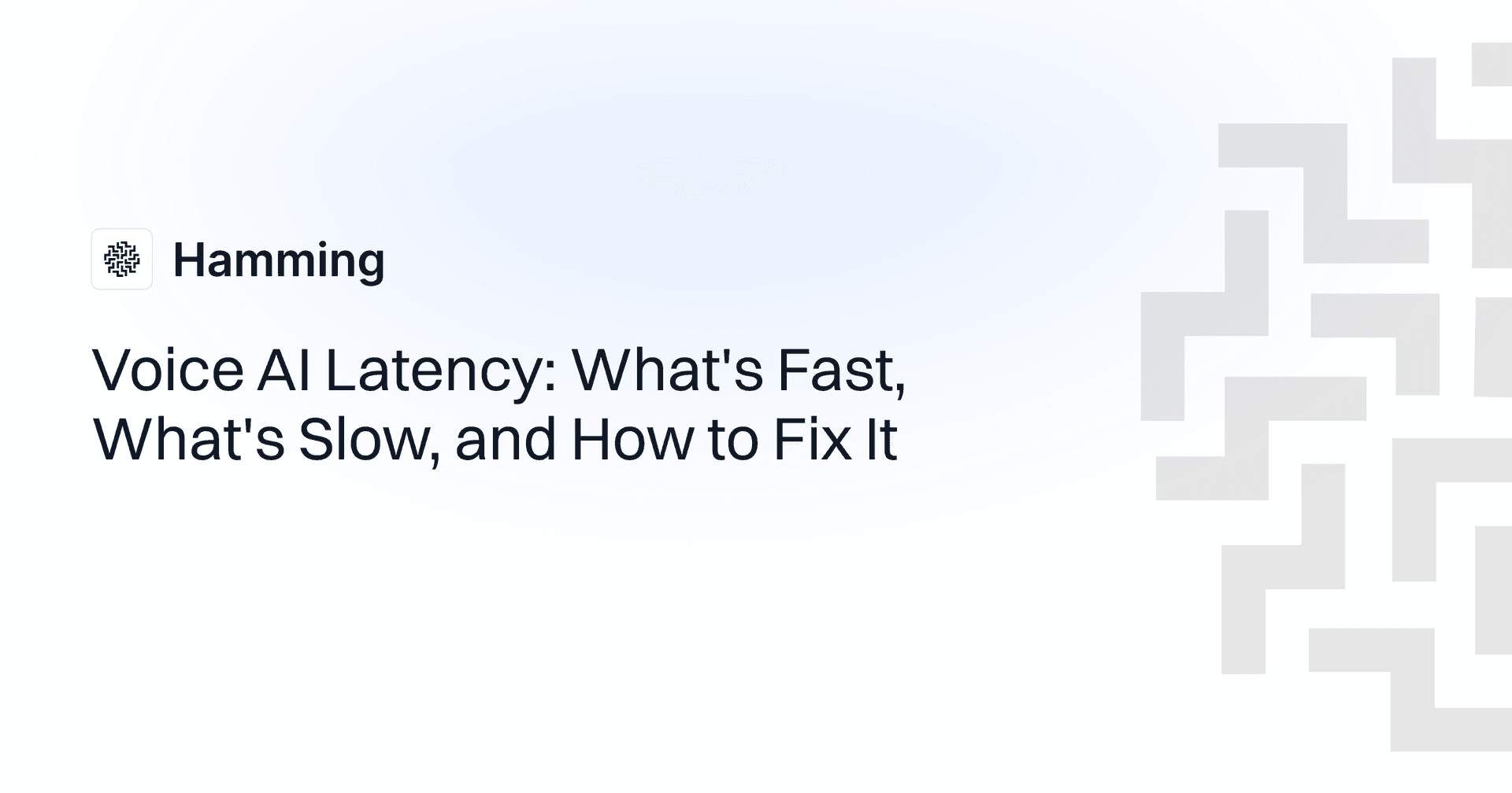 Voice AI Latency: What's Fast, What's Slow, and How to Fix It