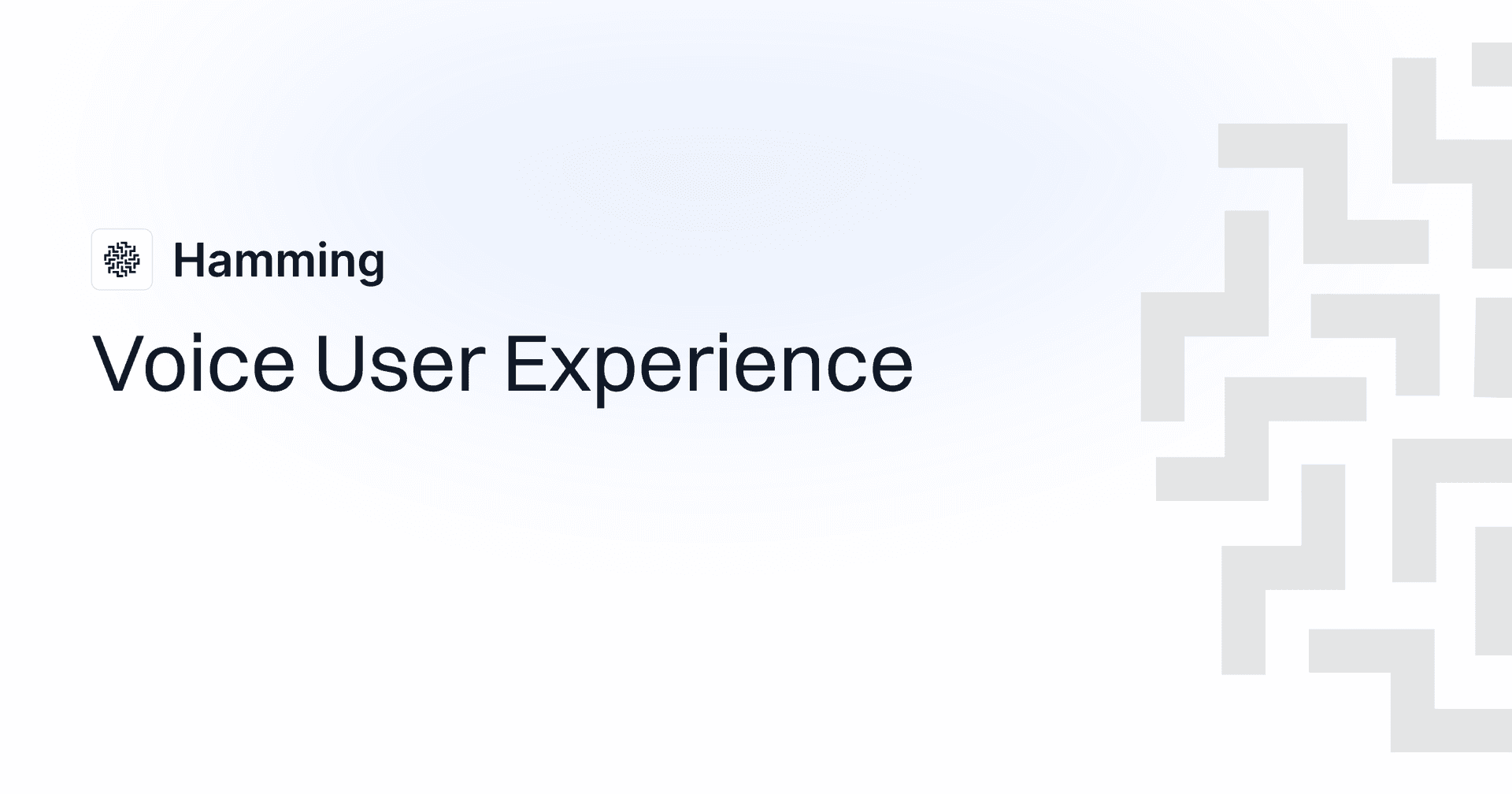 Voice User Experience