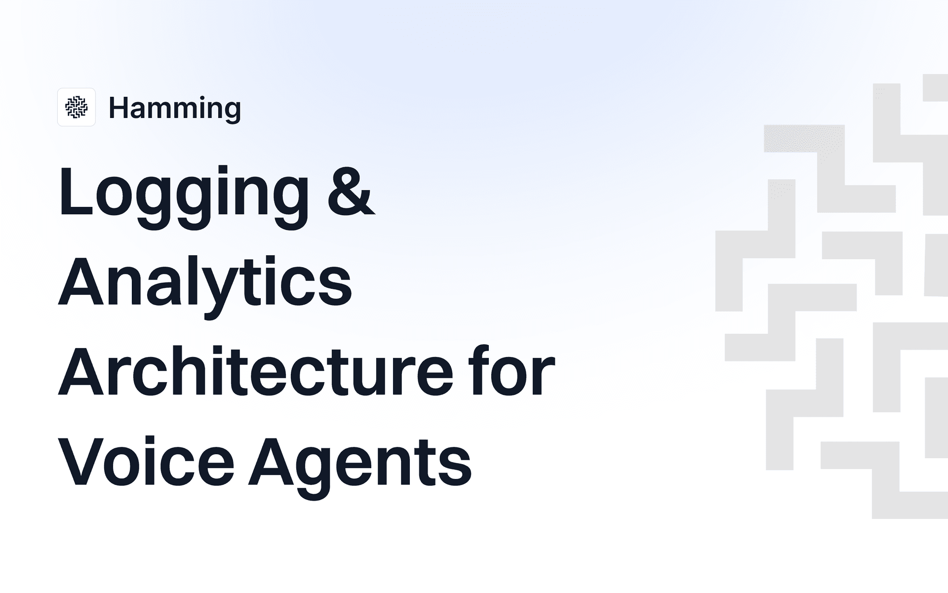 Logging & Analytics Architecture for Voice Agents