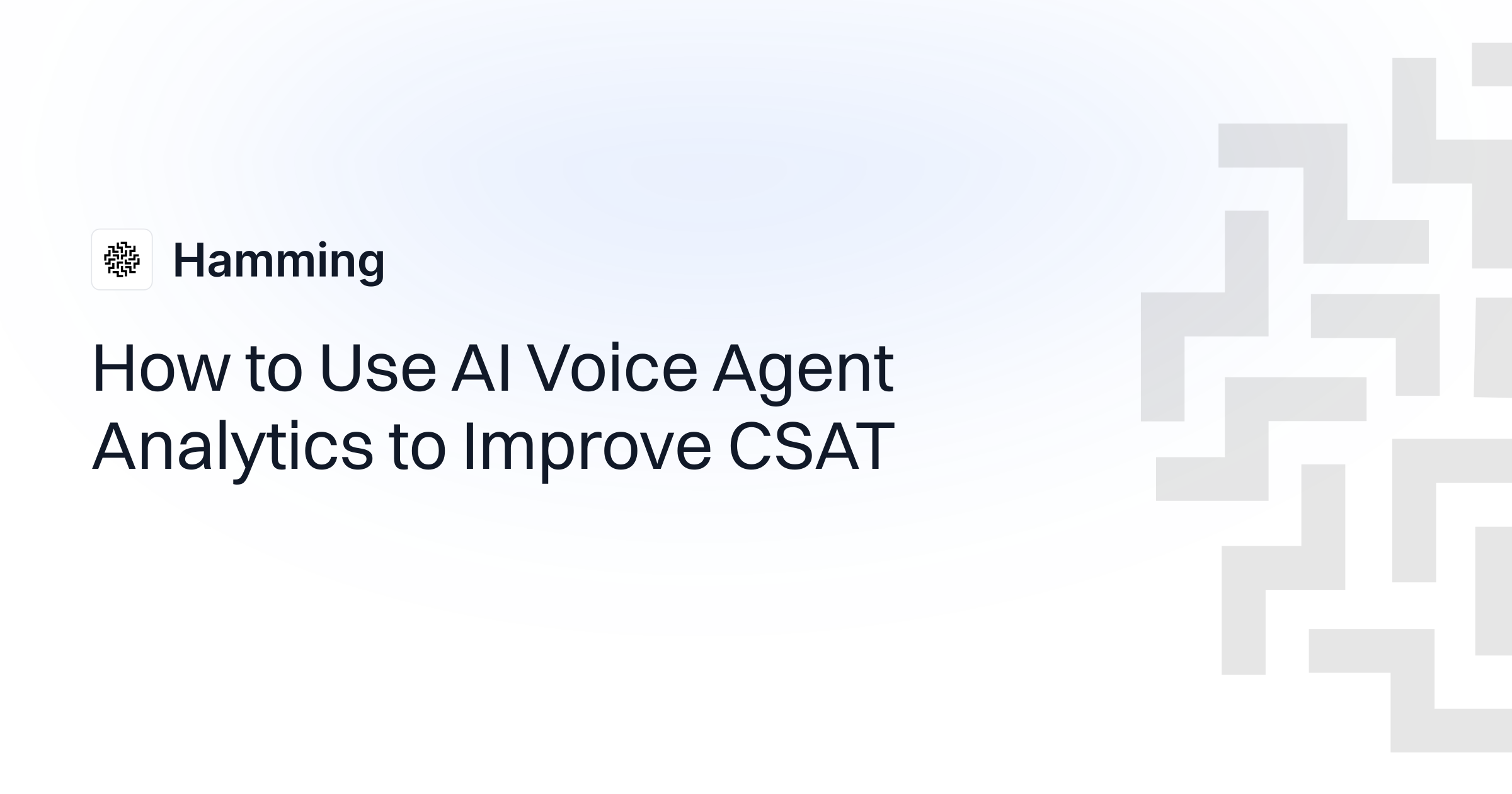 How to Use AI Voice Agent Analytics to Improve CSAT | Hamming AI Blog