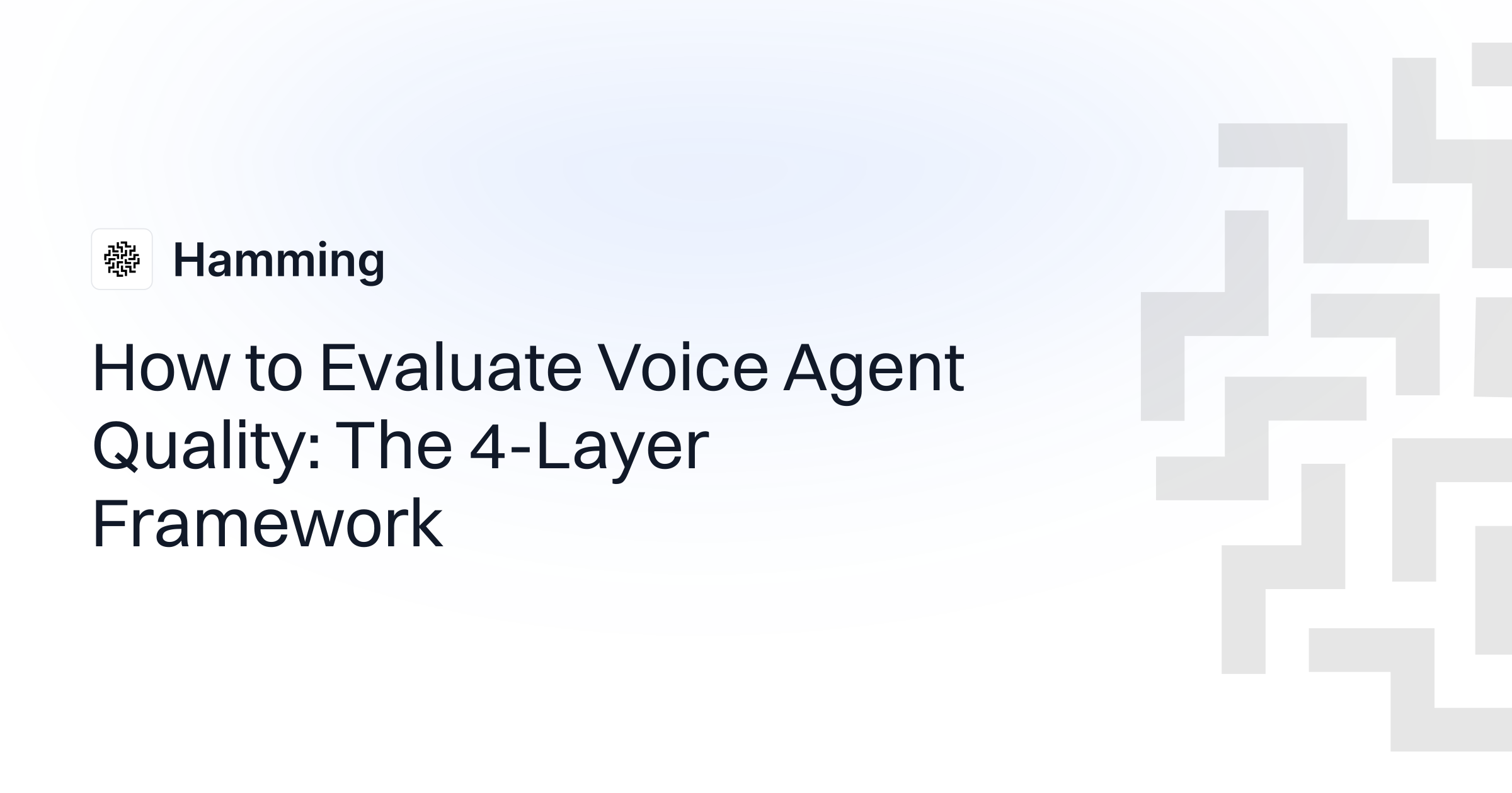 How to Evaluate and Test Voice Agents: QA Framework + Checklist ...